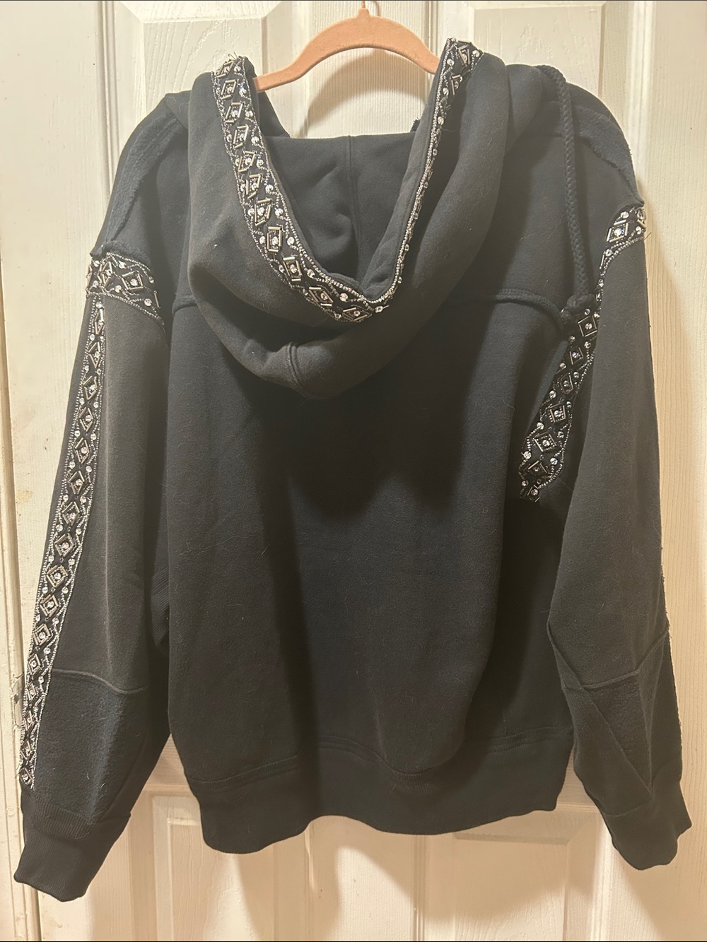 NWT FREE PEOPLE We The Free Midnight Sparkle Hoodie Size M - Picture 9 of 10